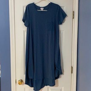 LulaRoe Blue Carly Dress
